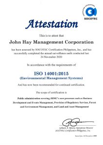Continued Certification of ISO 14001:2015