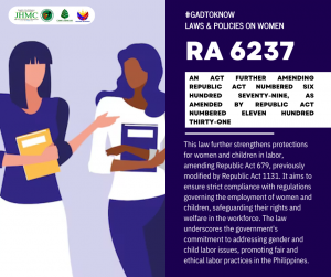 Women’s Month: RA 6237